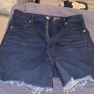 Dark blue jean shorts